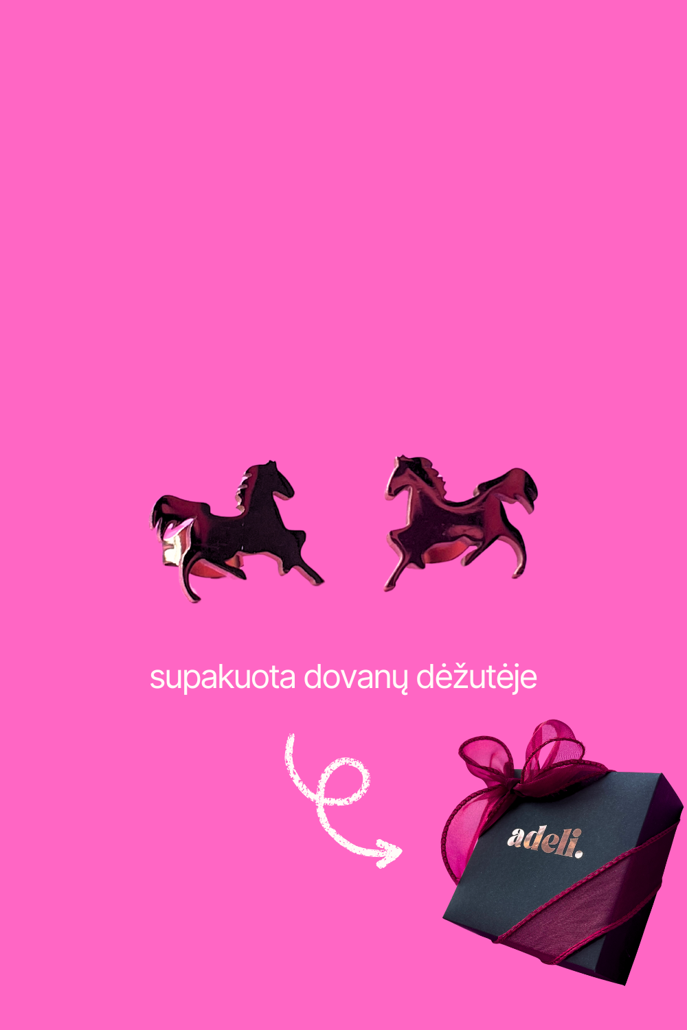 ŽIRGAI | SUPAKUOTA DOVANŲ DĖŽUTĖJE