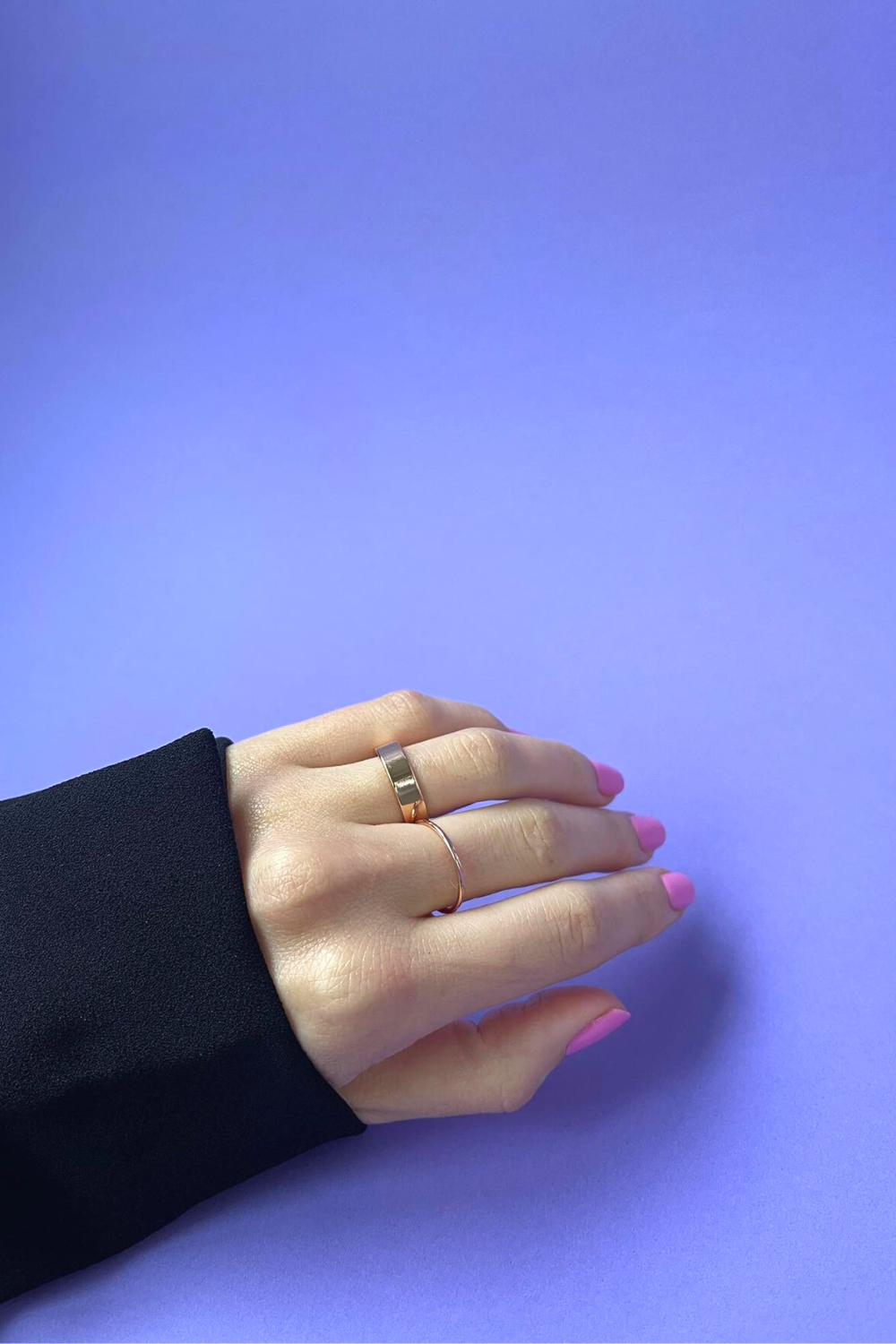 women gold plated stacking ring waterproof jewelry gift idea