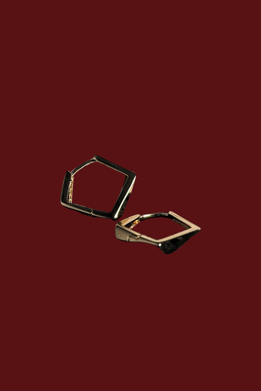 ROMBO FORMOS HOOPS | ROSE GOLD