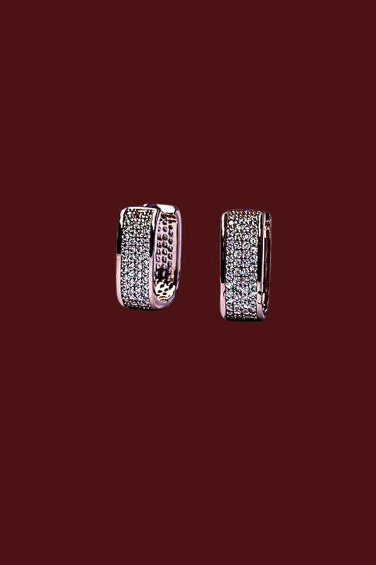 ROSE GOLD HOOPS AUSKARAI | PUOŠNŪS