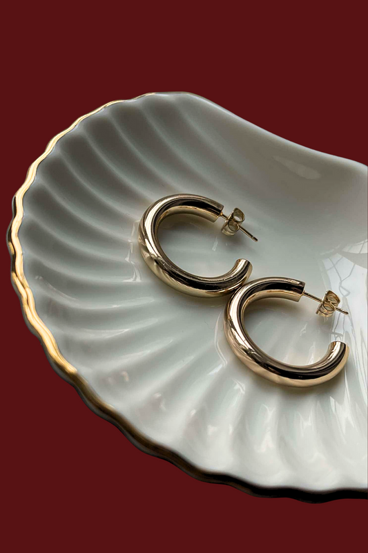KLASIKINIAI HOOPS | ROSE GOLD