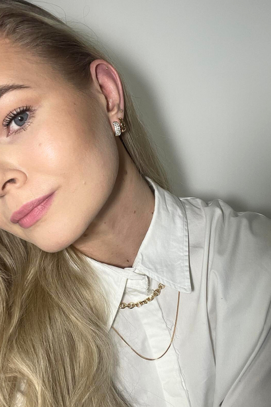 PUOŠNIOS RINKUTĖS  SU CIRKONIAIS | ROSE GOLD