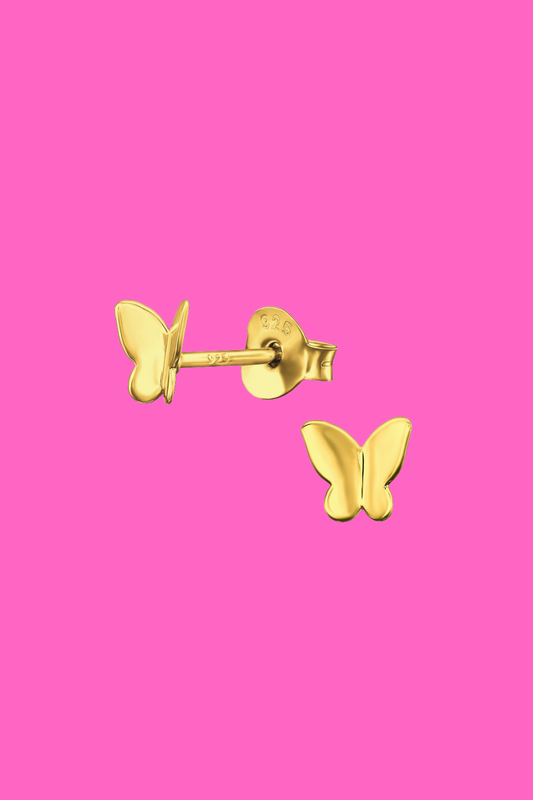 925 SIDABRINIAI AUSKARAI MERGAITĖMS | DRUGELIAI